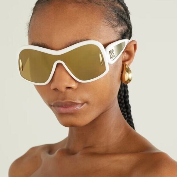 NEW LOEWE SUNGLASSES LW40131I 25G WHITE UNISEX EYEWEAR LOEWE main image 6